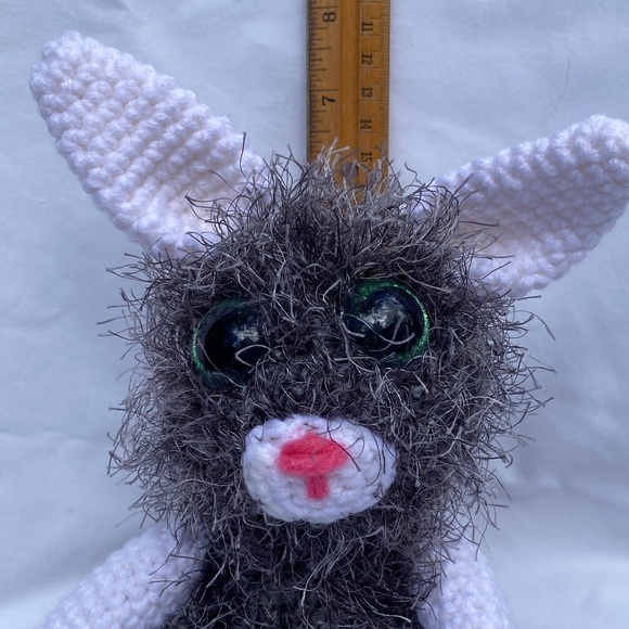 Handmade Furry Crocheted Rabbit - Picture 3 of 7